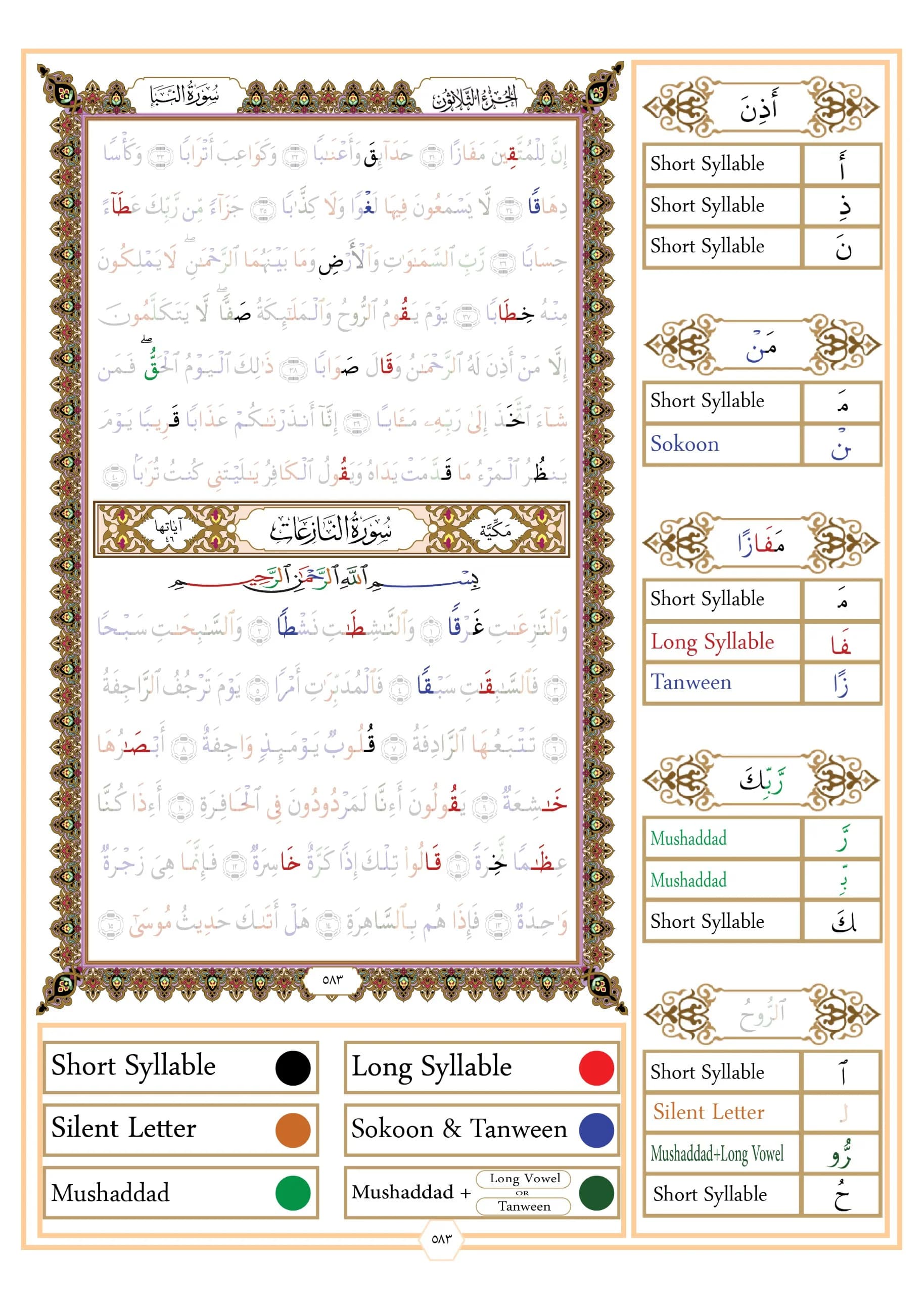 Types of  Arabic letters - Heavy letters — part 30, page 3 of 24