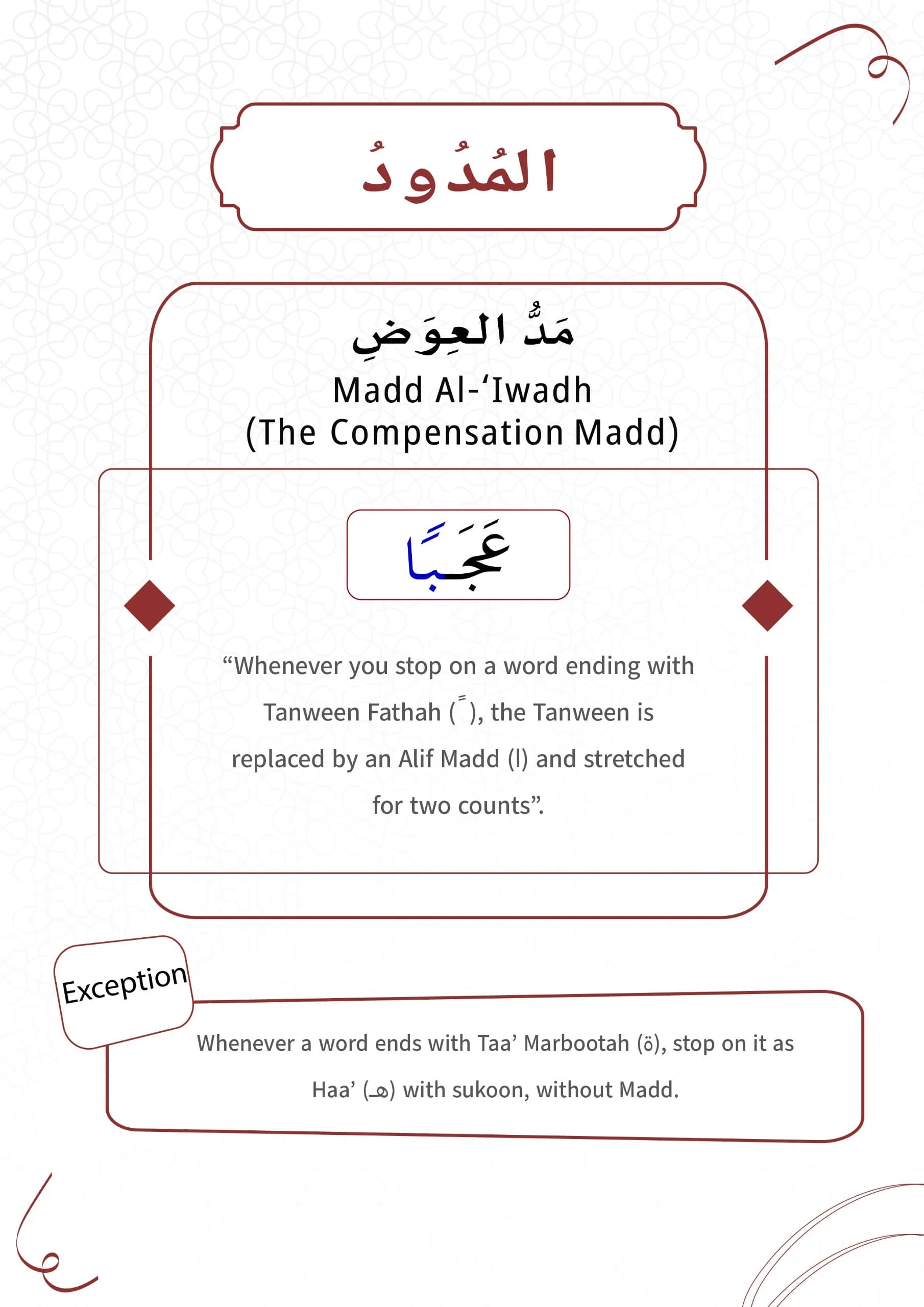 Types of Madd - Madd Ewadh — part 30, page 1 of 13