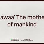 The mother of mankind